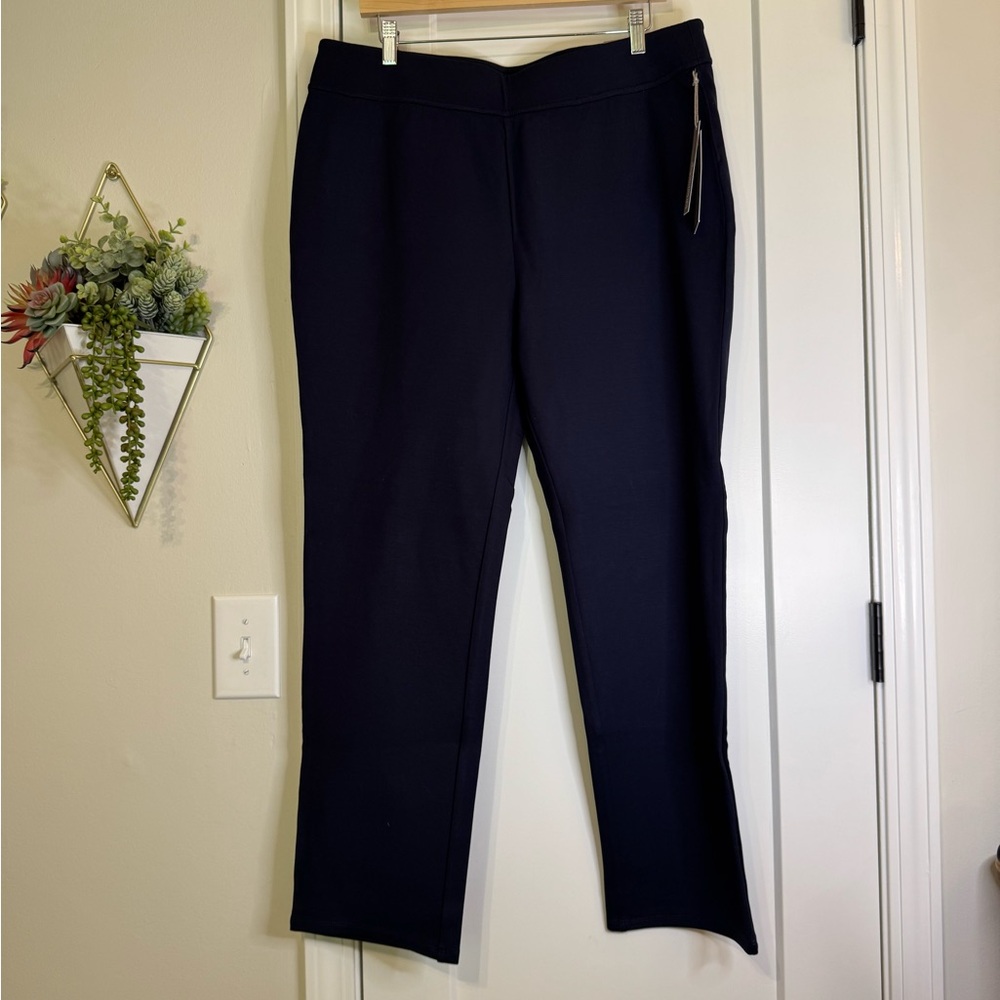 Soft Surroundings Navy Ponte Pant, NWT
